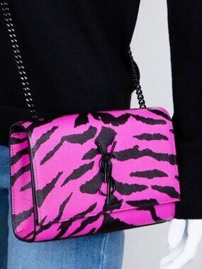 Saint Laurent YSL Small Kate Zebra Bag